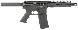 ATI MILSPORT Forged Aluminum AR Pistol - Black | 5.56NATO | 7.5" Barrel | 7" M-LOK Rail