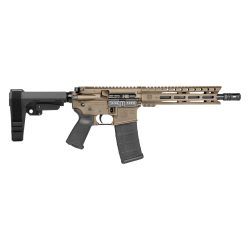Diamondback Firearms Carbon DB-15 5.56 NATO Semi-Auto Pistol - Flat Dark Earth | 10" Threaded Barrel | SBA3 Arm Brace | 1x30rd Mag